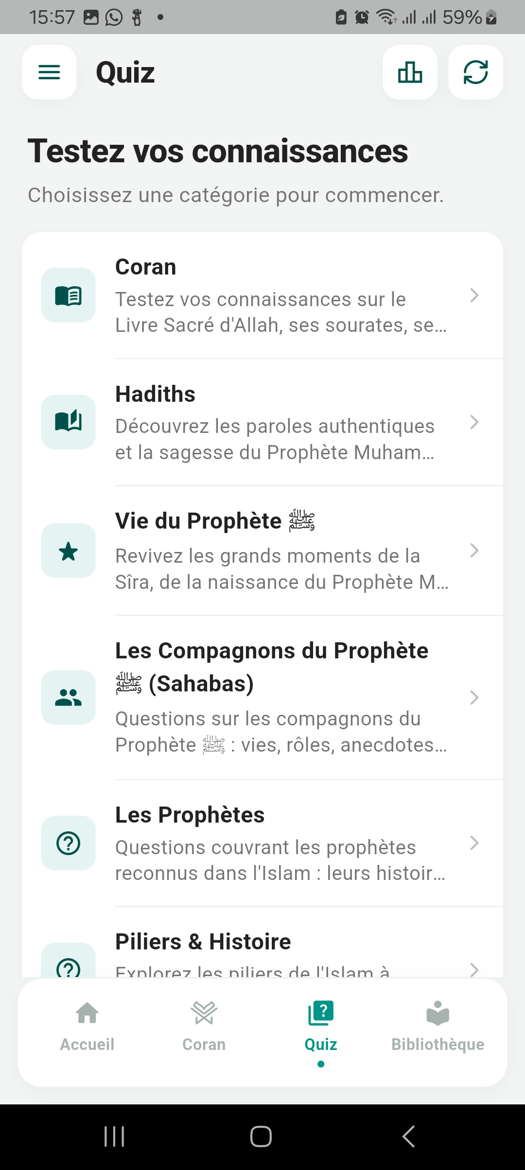 Quiz en cours dans Daradji